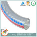 Transparent PVC blue and red line hose